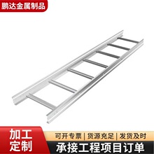 梯式電纜橋架源頭廠家噴塑梯形鍍鋅國標槽盒行線槽200*100走線槽