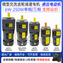 感應電動機AC220V/380V微型交流減速電機6W40W90W120W250W功率