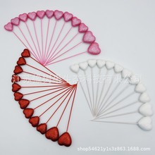 情人節愛心插枝（大紅、粉紅、白色） 商場店鋪節慶裝飾用品