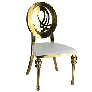 gold luxury decor chairs with table banquet event chair