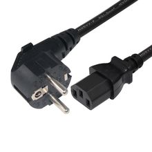 廠家現貨處理歐式3插帶3x0.75mm2x0.9米電線