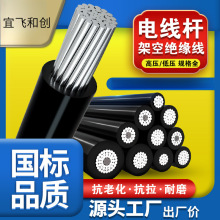 國標單芯鋁線電線16/25/35/50/70/95/120平方戶外架空鋁芯電纜線