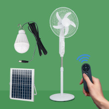 16寸太陽能充電風扇跨境熱銷多功能戶外無刷電機落地扇solar fan