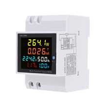 外貿D52-2066數顯多功能測量電表單相家用智能電壓電流功率導軌式