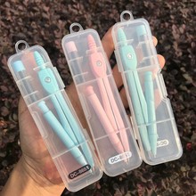 糖果色金屬圓規尺子文具用品學生初中生作圖工具圓規套裝廠家批發