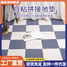 工廠批發自粘拼接地墊家用客廳卧室日式拼接墊免膠自粘拼接寵物墊