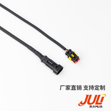 聚利電器汽車插頭小安普頭插頭支持各種長度材料款式制造