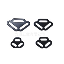 寵物背帶鐵片三向扣 五金三孔片 金屬三角扣2.0cm五金配件