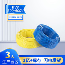 【現貨供應】多寶電纜BVV國標銅芯雙護套圓形電纜非阻燃雙皮電線