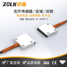中連區域光纖傳感器 對射/反射矩形矩陣光纖探頭安全光柵紅外感應
