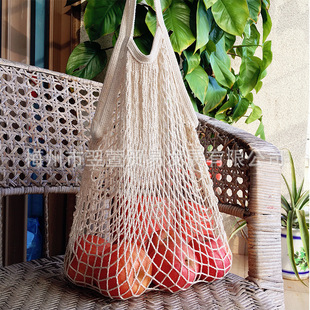 ޾WCOTTON MESH BAG FOR FRUITS VEGETABLE TOTE BAGռ{