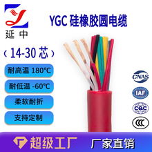 延中線纜 YGC硅橡膠高溫圓電纜 多芯 硅橡膠耐高溫電纜 YGC 30