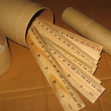 原木色15CM雙刻度木尺 自然色尺子 常印刷logo並用於環保文具套裝