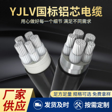 工廠直銷低壓鋁芯電纜YJLV國標16 25 35 50三相四線鎧裝地埋鋁纜