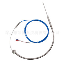 K型鎧裝熱電偶 探針熱電偶帶插頭耐高溫高精度溫度傳感器