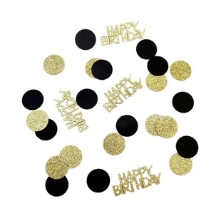 跨境亞馬遜創意happy birthday生日快樂派對餐桌裝飾紙屑亮片套裝
