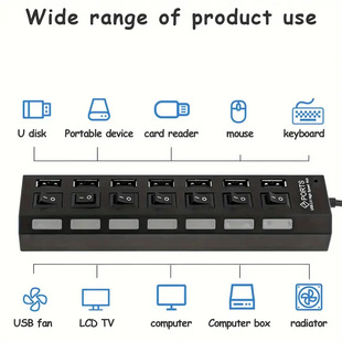 USB2.0̨ʽCXPӛUչόһ߷־7USB HUB