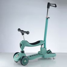 折疊三四合一寶寶滑滑溜溜車1一3一6一12歲小孩可坐騎兒童滑板車
