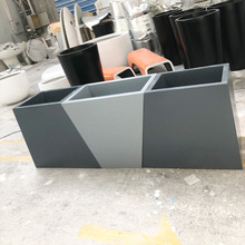 戶外玻璃鋼花箱組合方形移動花器種植池市政街道花槽花盆簡約花缽