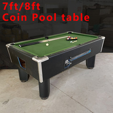 廠家直供 商用成人7尺投幣台球桌 美式黑八桌球台 Pool table