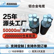 鋁合金國標4*25高壓電線電纜YJLHV電力工業工程廠家批發電力電纜