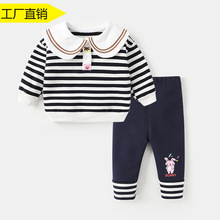 女童套裝嬰兒春秋小兒童運動衣服秋款秋季2021新款一歲女寶寶秋裝