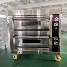 研麥2層4盤烤箱商用 380V雙層電烤箱面包烘焙設備 220V燃氣烤箱