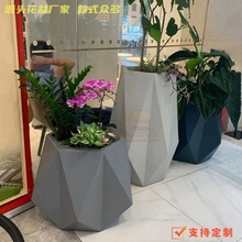 玻璃鋼異形花盆組合商場酒店室內戶外花器花缸裝飾花盆花缽花瓶