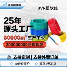 廠家貨源 家裝工程阻燃電線電纜 單芯bvr25平方家用電線聚氯乙烯