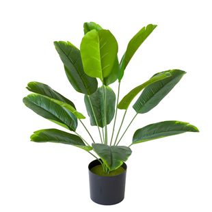 跨境仿真綠植仿真天堂鳥仿真盆栽室內裝飾假樹植物盆景大龜背批發