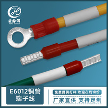 bv連接線 6.0平方電線配電櫃線束 雙頭E6012預絕緣銅管冷壓端子線