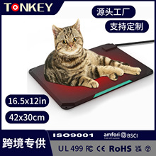 硬殼加熱墊貓狗戶外寵物加熱墊安全恆溫加熱防水加熱動物床墊控溫