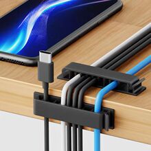 免費貼標代發TEMU希音收納固定電線整理固線器無痕自粘桌面理線器