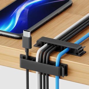 免費貼標代發TEMU希音收納固定電線整理固線器無痕自粘桌面理線器