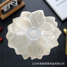 歐式燙金餐墊PVC西餐墊桌墊隔熱墊可水洗防水防燙餐墊輕奢酒店