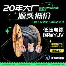 現貨批發紫銅線材質電線 工程低壓電纜YJV3*70+2*35 導電性能高