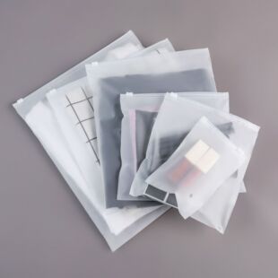 Clothing zipper bag pe transparent ziplock bag