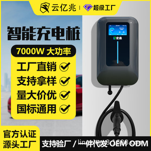 雲億兆新能源電動汽車智能家用商用共享廠家直銷7KW32A交流充電樁