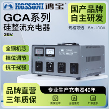 鴻寶硅整流充電器36V蓄電池通用型全自動大功率汽車電瓶充電器
