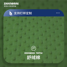 廠家供應 壓泡短毛絨豆豆絨超柔絨面料供應新品舒絨棉 家紡抱枕家