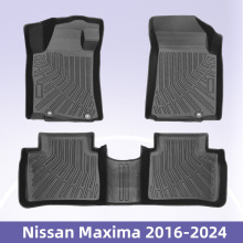 適用於Nissan Maxima 2016-2024 3D全天候材質TPE腳墊后備箱墊
