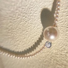 天然淡水異形魚尾巴洛克大珍珠吊墜項鏈氣質高級感鎖骨鏈頸鏈