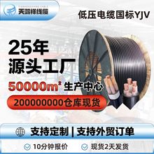 廠家銅芯電力電纜 礦用低壓PVC橡套電線 高硬度YJV4*4電纜