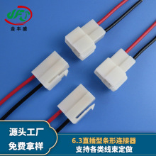 JFS直供2孔端子線 6.3插簧汽配線 兩芯電源線 電動車控制器連接線