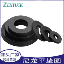 廠家直銷 黑色塑膠尼龍墊片M2-M12 高溫絕緣緩沖減重平墊圈