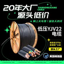 橡套電力電纜 供電工程銅芯電線 低壓電力電纜YJV22 3*35+1*16