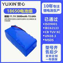 18650鋰電池組定制18650充電電池組12V15.6Ah億緯2600大容量電池