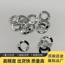 304不銹鋼波形彈簧墊圈波浪形彈性三波墊片波介三波峰平墊圈