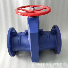 廠家生產GJ41X-10鑄鐵管夾閥  法蘭鋁合金管夾閥 鑄鐵手動膠管閥