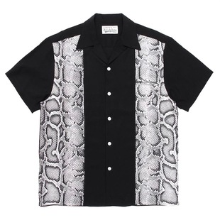 GUILTYPARTIE PYTHON OPEN COLLAR SHIRT߼yzr